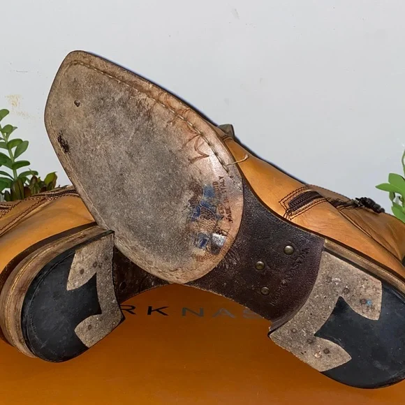 Mark Nason Bitterend Rock Lives Italian Leather Mens Boots Size 10 With Box